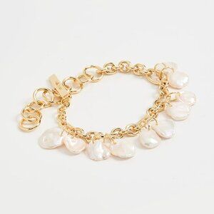 NWOT Cult Gaia Freshwater Pearl Devora Anklet